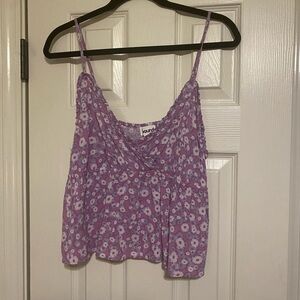 Abound - Purple Floral Top